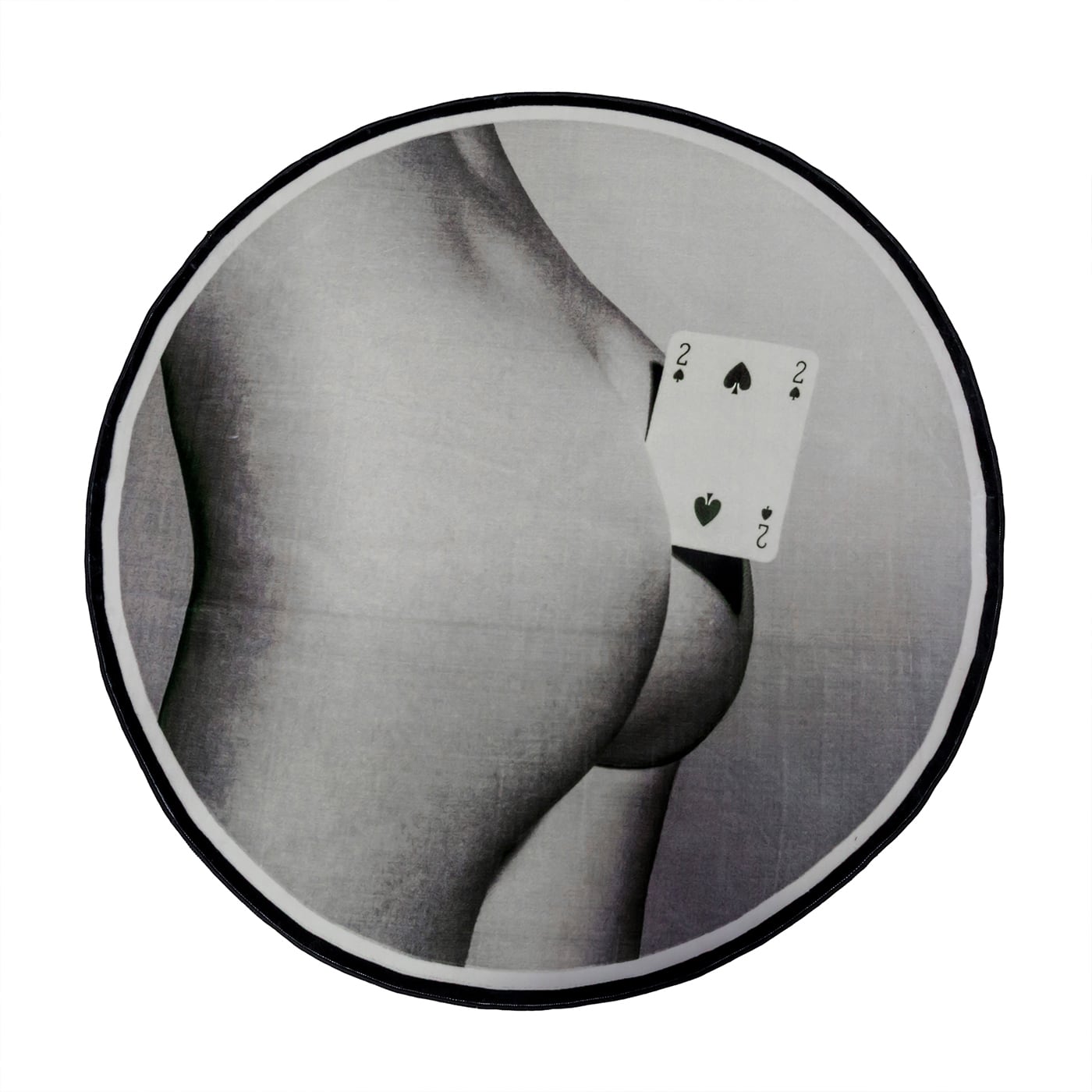 Seletti Two of Spades Round Tappeto Toiletpaper