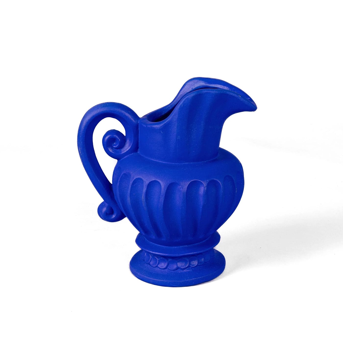SelettiTerracotta Vase Caraffa Blue